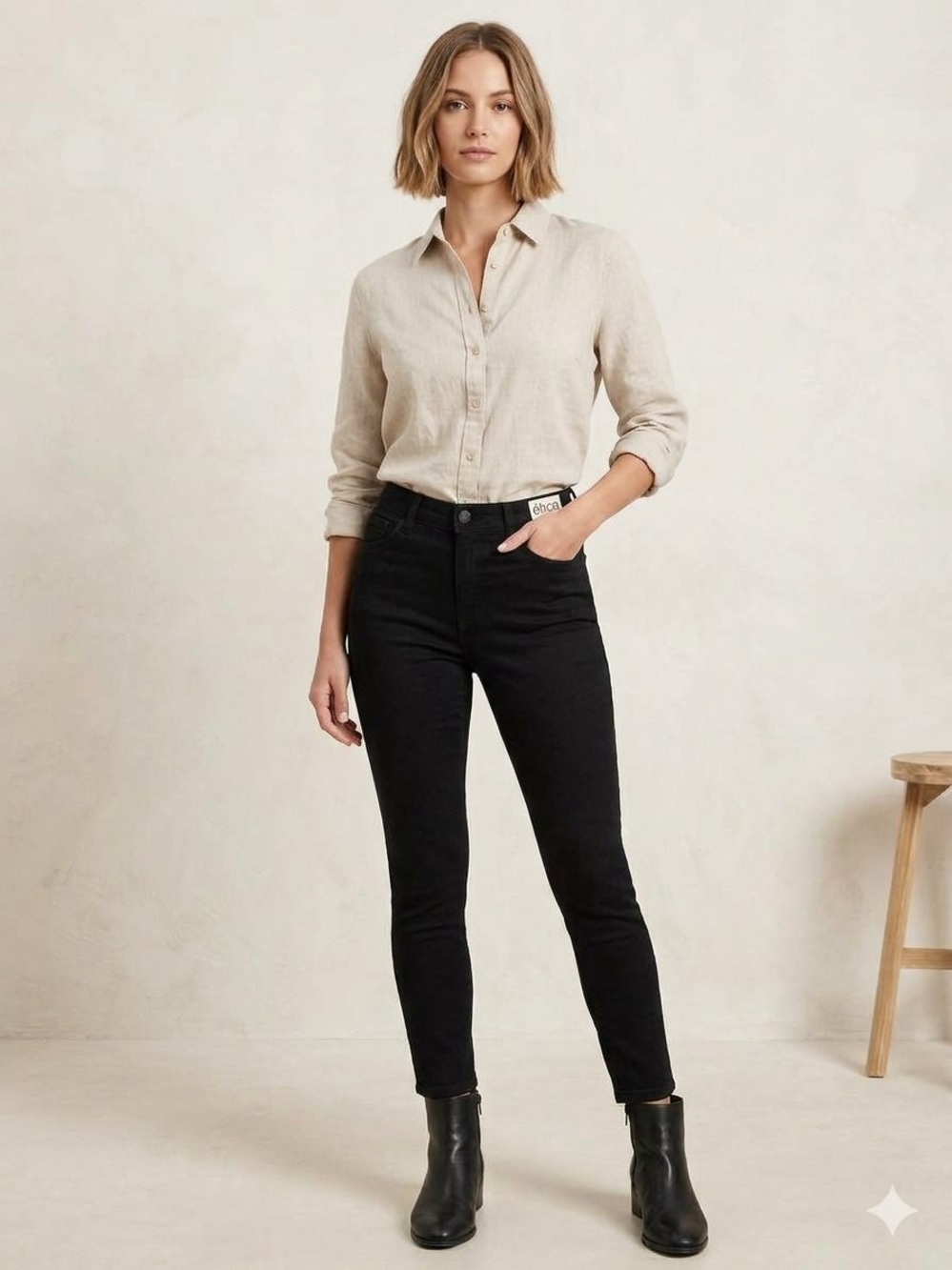 ETICA / Black Women's Slim Jeans/NWT / 4 / inseam 29
